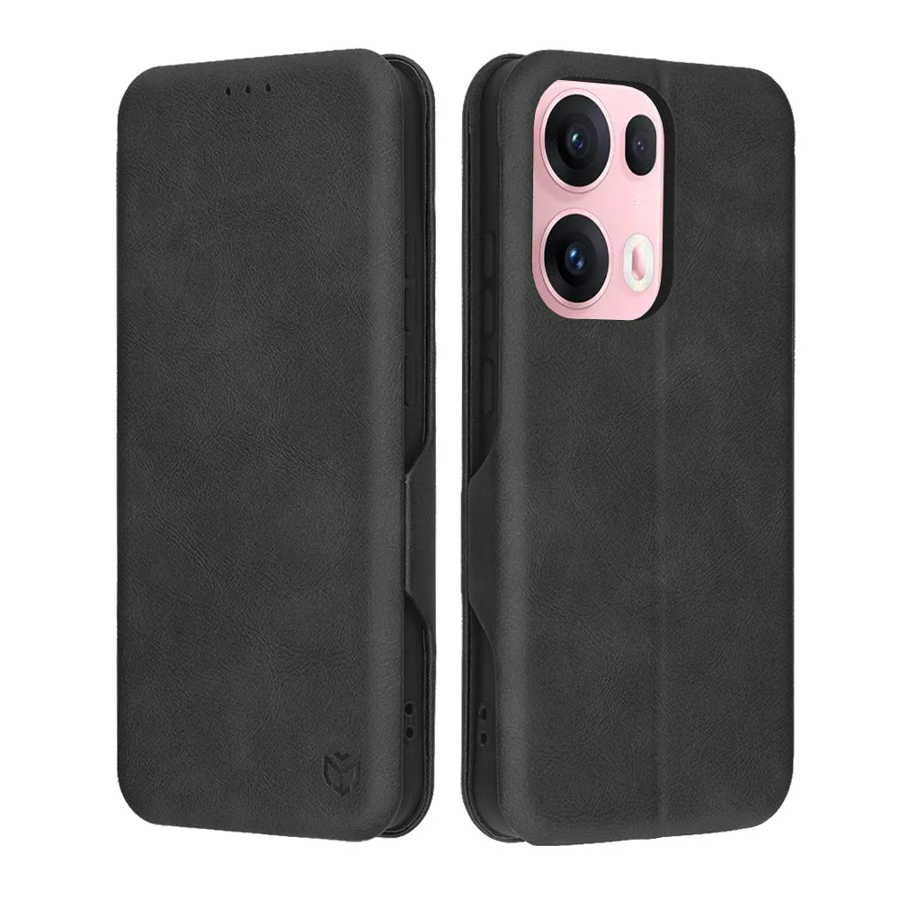 Custodia per Oppo Reno13 Pro, Techsuit, Safe Wallet Plus, Nera - immagine 1