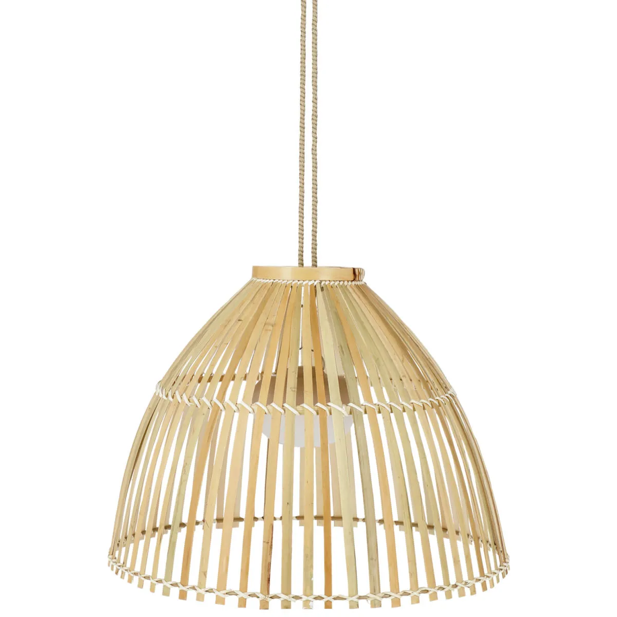 Newgarden Lampada a sospensione Reona; 30.5x43.5 cm (HxØ); naturale - immagine 1