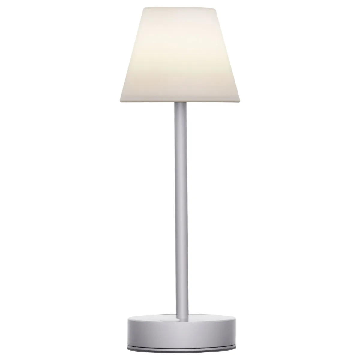 Newgarden Lampada LED da tavolo Lola Slim; 11x32 cm (ØxH); grigio chiaro - immagine 1