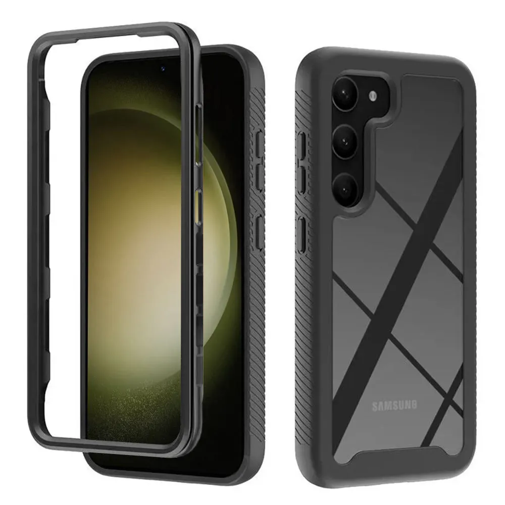 Custodia per Samsung Galaxy S23+ S916, Techsuit, Defense360 Pro, Nera - immagine 1