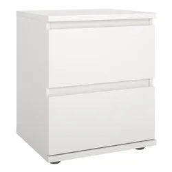 NOVA Comodino 2 Cassetti White Mobile KIT (40,2x34x48,2cm) - immagine 1