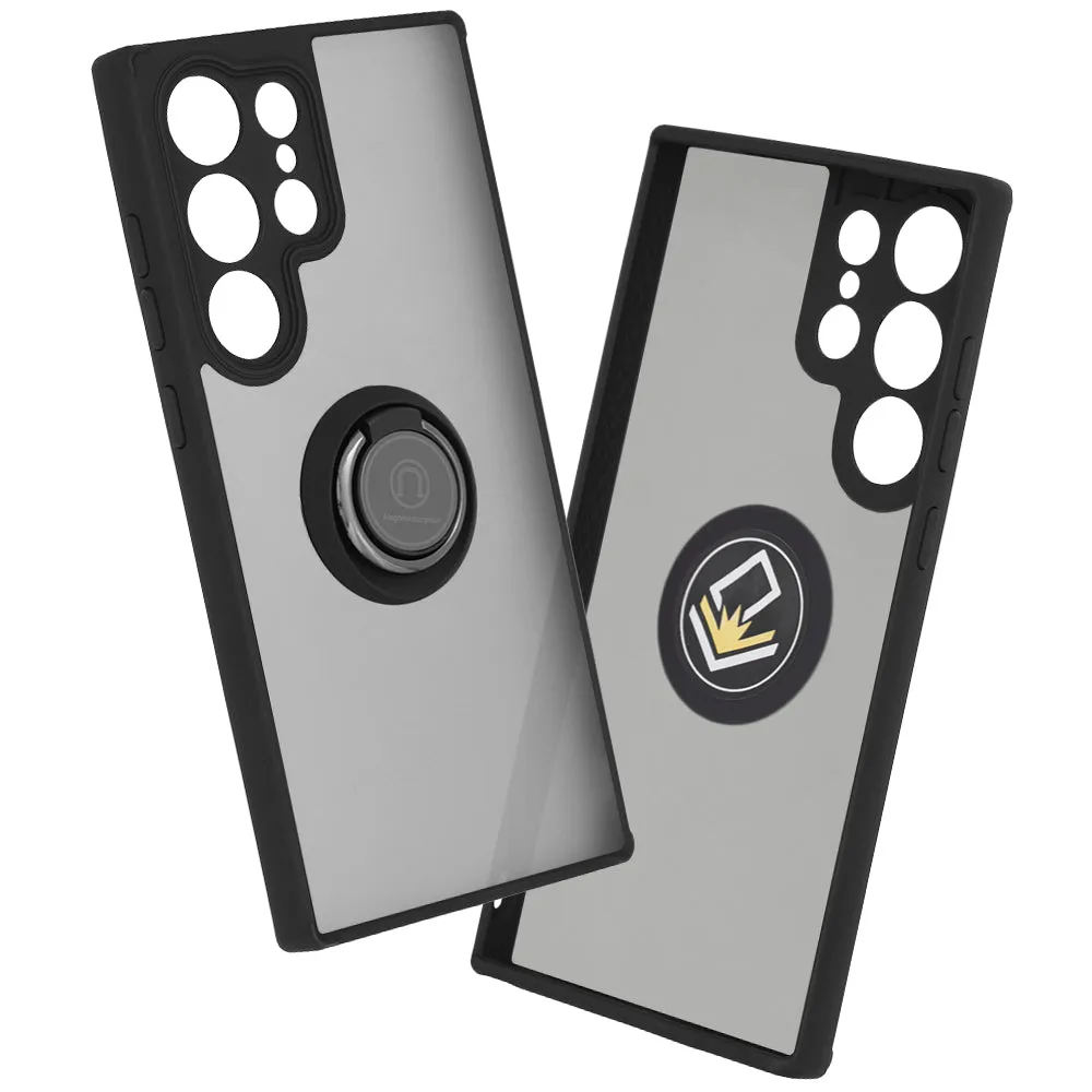 Custodia per Samsung Galaxy S23 Ultra S918, Techsuit, Glinth, Nera - immagine 1