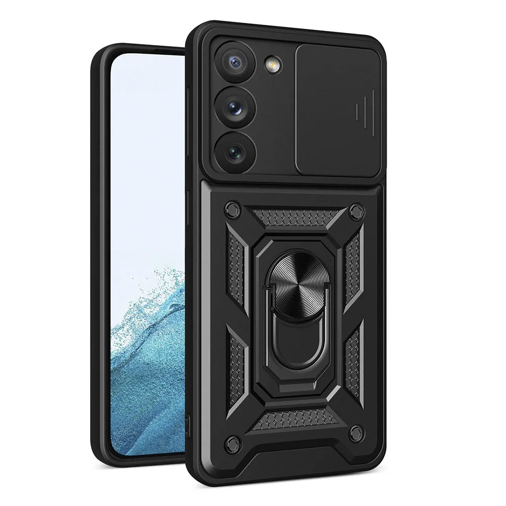 Custodia per Samsung Galaxy S23 S911, Techsuit, CamShield, Nera - immagine 1