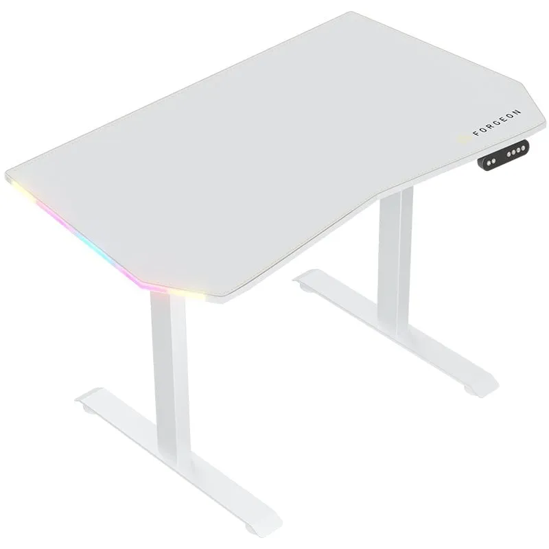 Tavolo da gioco Forgeon Battleground bianco regolabile in altezza con motore 120x70 cm RGB bianco - immagine 1