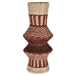 Vaso corda (23x54cm) NAMIBIA Rosso e Nero 0141471 - immagine 1