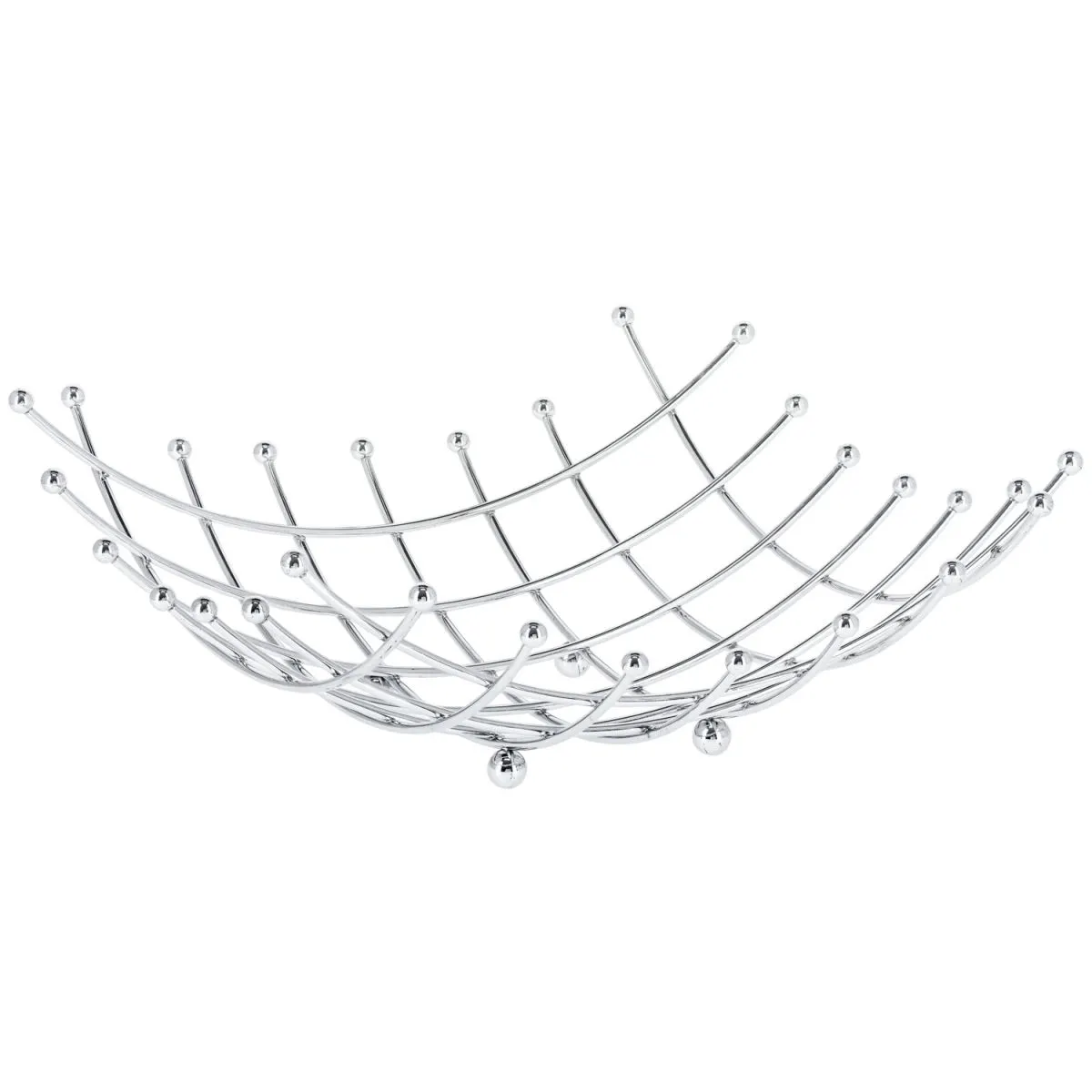 PULSIVA Cestino da frutta Mahler cromato; 26x26x10 cm (LxLxH); argento; quadrata - immagine 1