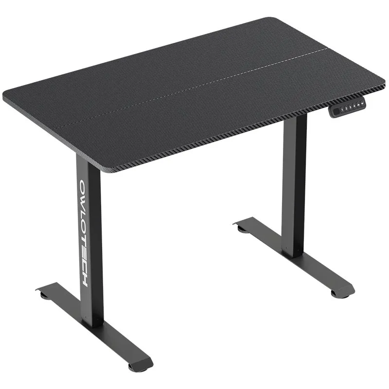 Tavolo da scrivania Manager regolabile in altezza Owlotech con motore 100x60 cm Nero - immagine 1