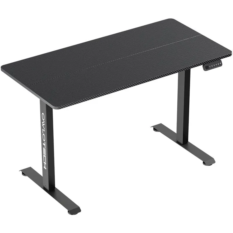 Tavolo da scrivania Manager regolabile in altezza Owlotech con motore 120x60 cm Nero - immagine 1