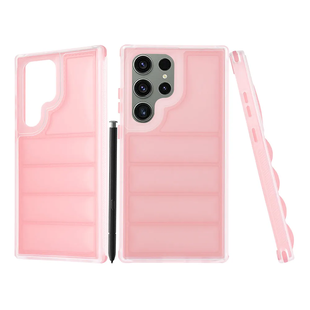 Custodia per Samsung Galaxy S23 FE S711, Techsuit, Wave Shield, Rosa - immagine 1