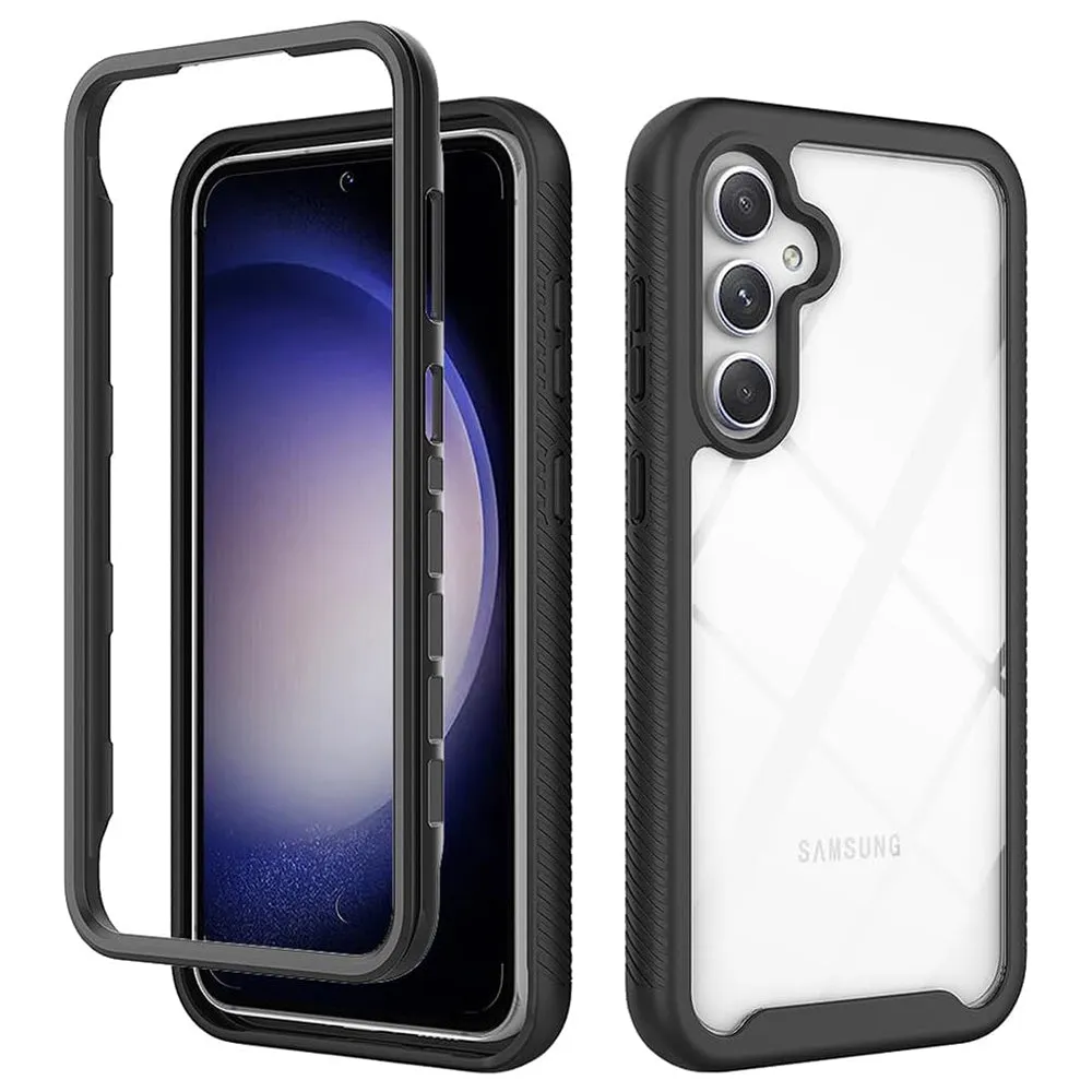Custodia per Samsung Galaxy S23 FE S711, Techsuit, Defense360 Pro, Nera - immagine 1
