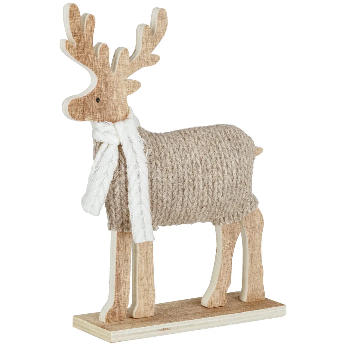 Cervo Agresa; 18x5x22.5 cm (LxLxH); beige/bianco/naturale - immagine 1