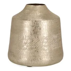 Vaso alluminio (22,5x21cm) svasato CLAMP Oro 0184854 - immagine 1