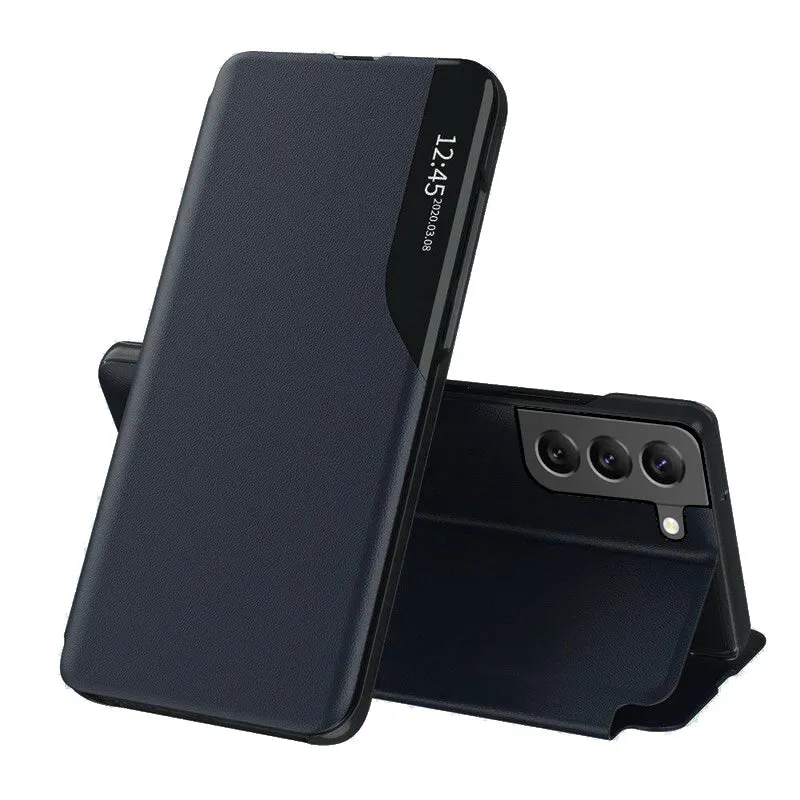 Custodia per Samsung Galaxy S22 5G S901, Techsuit, eFold, Blu Scuro - immagine 1