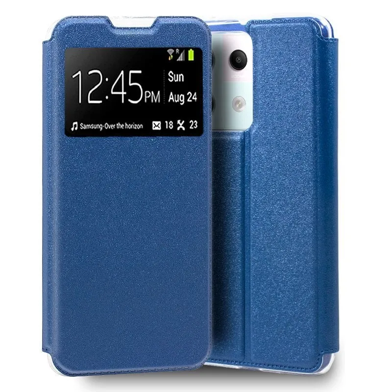 Custodia a libro blu semplice e alla moda per Xiaomi Redmi Note 13 Pro 5G / POCO X6 5G - immagine 1