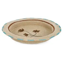 Centro tavola Fibra naturale (52x6cm) THANG Naturale e Azzurro 0187125 - immagine 1