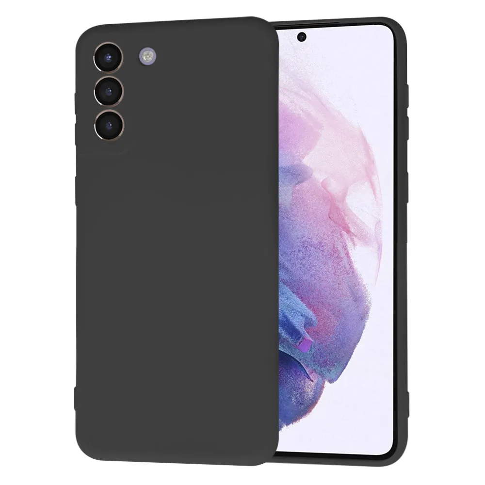 Custodia per Samsung Galaxy S21+ 5G G996, Techsuit, SoftFlex, Nera - immagine 1