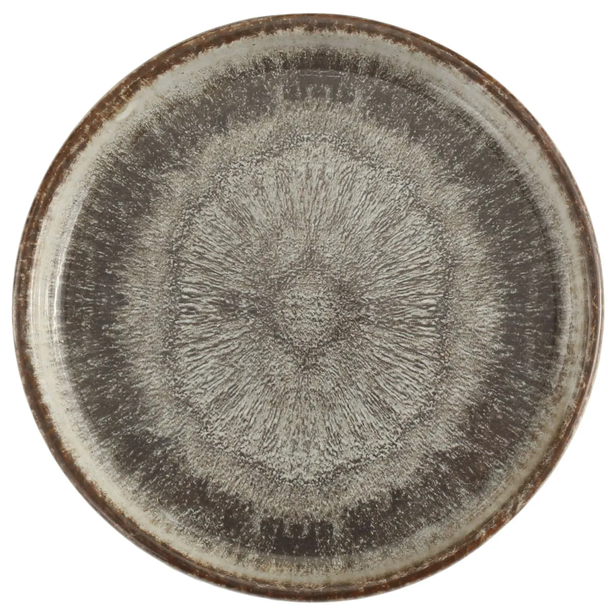 6x Porland Piatto piano Iris con bordo alto; 30x2.15 cm (ØxH); grigio/marrone; rotonda; 6 pz. / Pacco - immagine 1