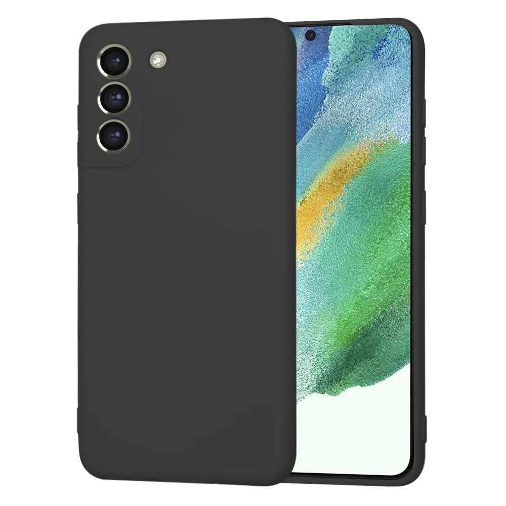 Custodia per Samsung Galaxy S21 FE 5G G990, Techsuit, SoftFlex, Nera - immagine 1