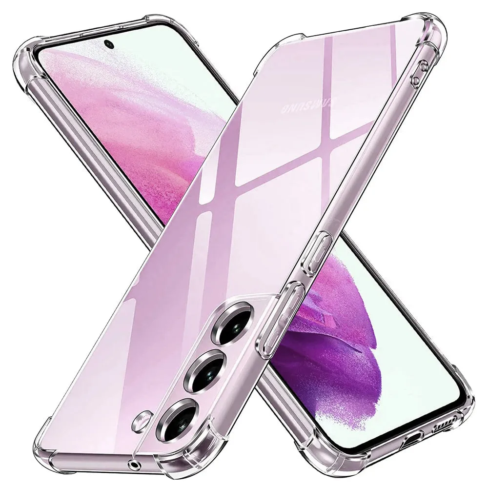 Custodia per Samsung Galaxy S21 FE 5G G990, Techsuit, Shockproof Clear, Trasparente - immagine 1