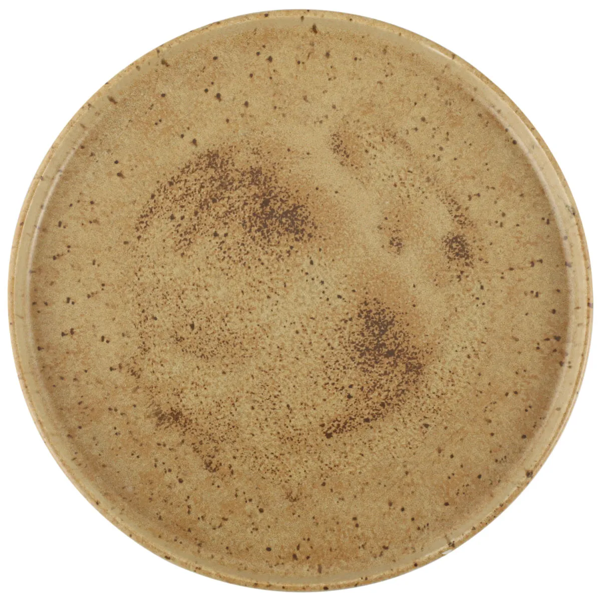 6x Porland Piatto piano Natura con bordo alto; 30x2.15 cm (ØxH); marrone chiaro/marrone scuro; rotonda; 6 pz. / Pacco - immagine 1
