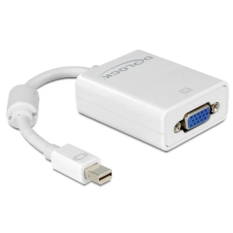 DeLOCK Adapter mini Displayport / VGA FM 0,18 m VGA (D-Sub) Bianco - immagine 1