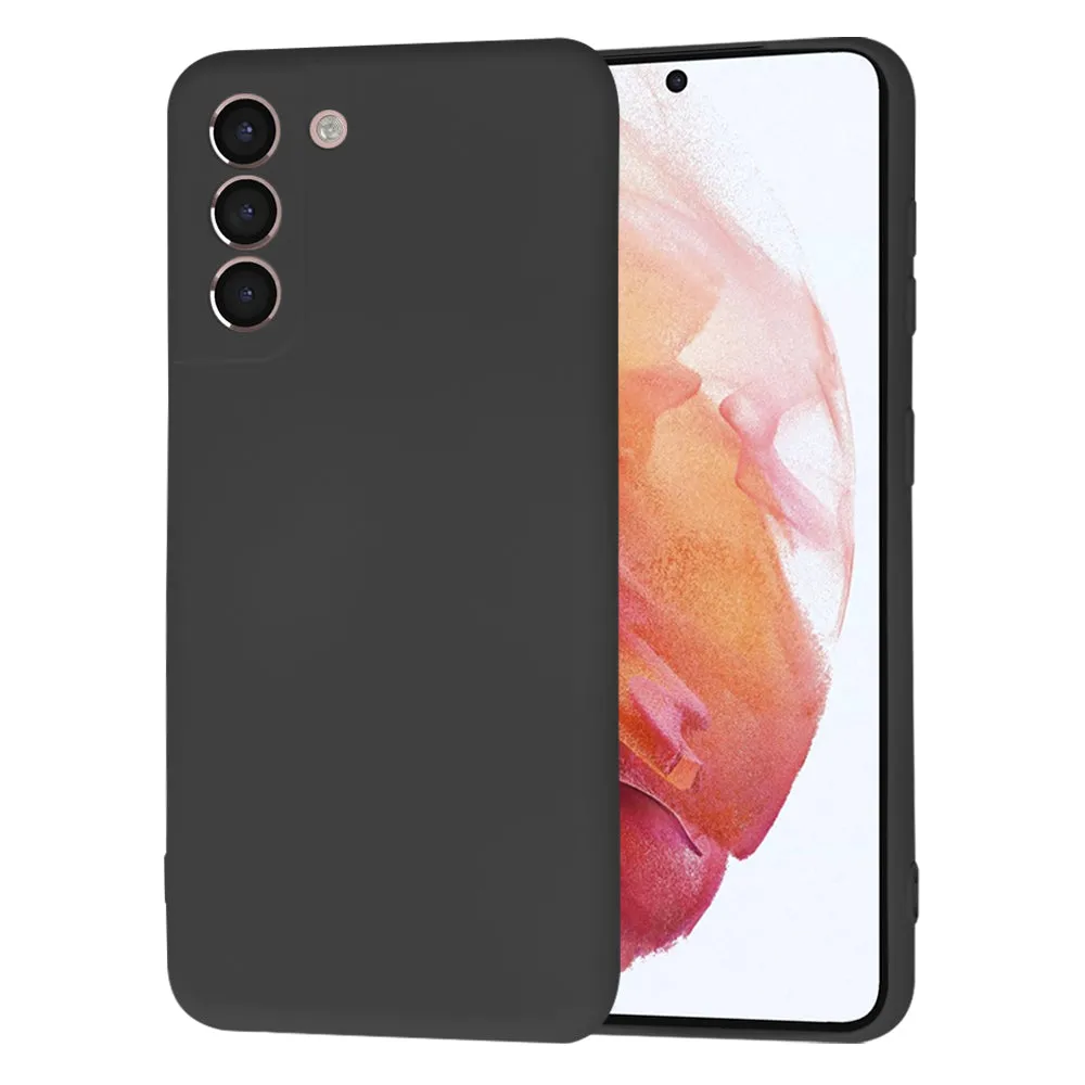 Custodia per Samsung Galaxy S21 5G G991, Techsuit, SoftFlex, Nera - immagine 1