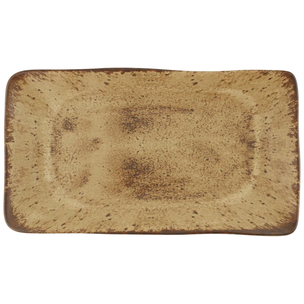 2x Porland Piatto da portata Natura; 28.2x15.1x2.4 cm (LxLxH); marrone chiaro/marrone scuro; rettangolare; 2 pz. / Pacco - immagine 1