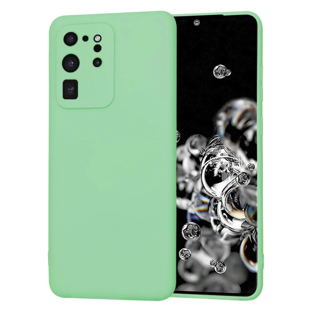 Custodia per Samsung Galaxy S20 Ultra 5G G988 / S20 Ultra G988, Techsuit, SoftFlex, Verde Chiaro - immagine 1