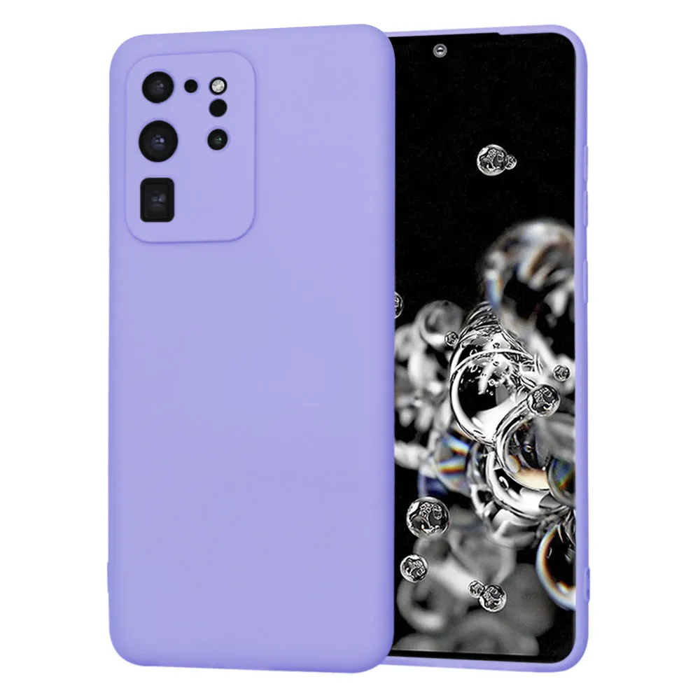 Custodia per Samsung Galaxy S20 Ultra 5G G988 / S20 Ultra G988, Techsuit, SoftFlex, Viola Chiaro - immagine 1