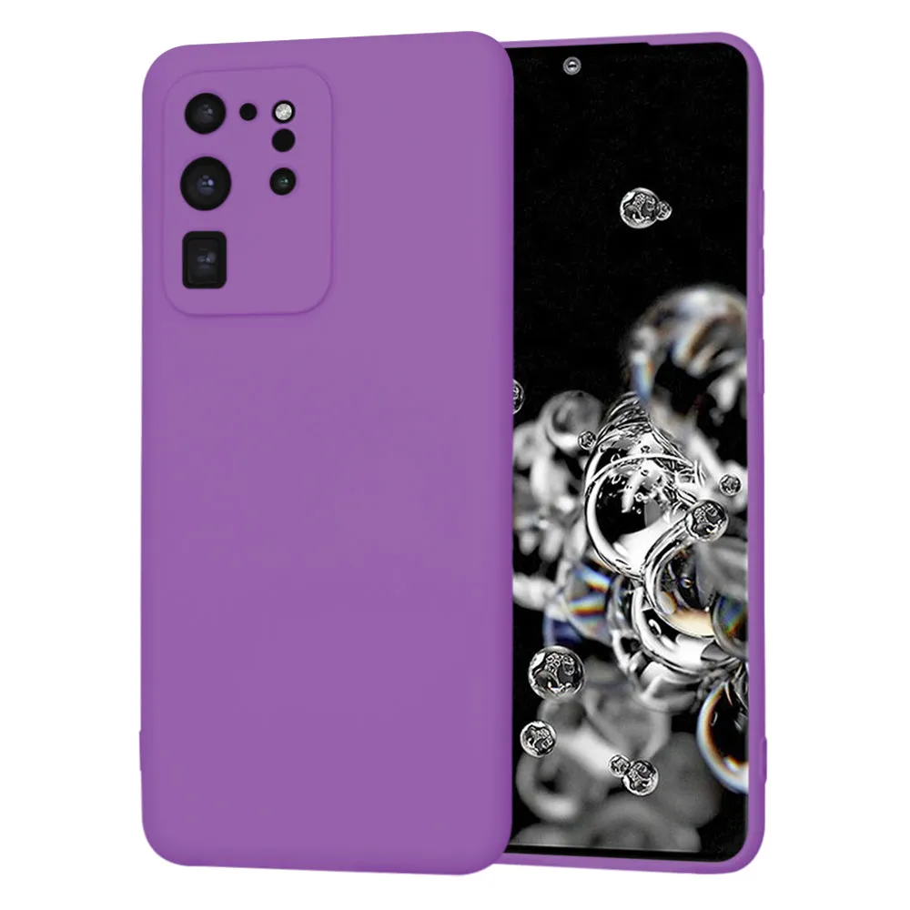 Custodia per Samsung Galaxy S20 Ultra 5G G988 / S20 Ultra G988, Techsuit, SoftFlex, Viola - immagine 1