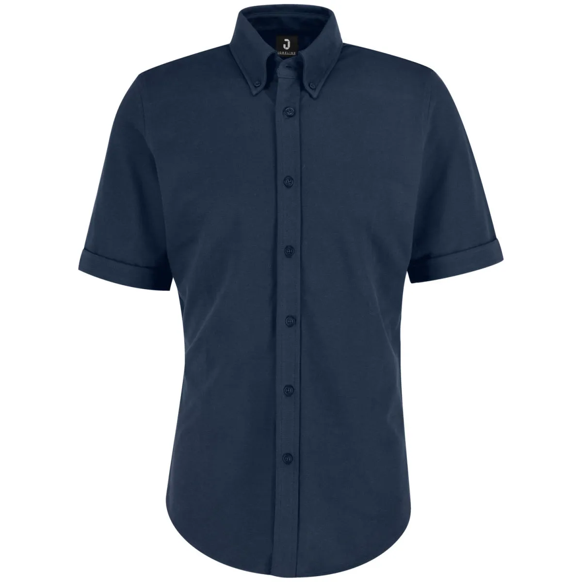 JOBELINE Camicia da uomo Piqué Maniche corte; Taglia L; blu navy - immagine 1