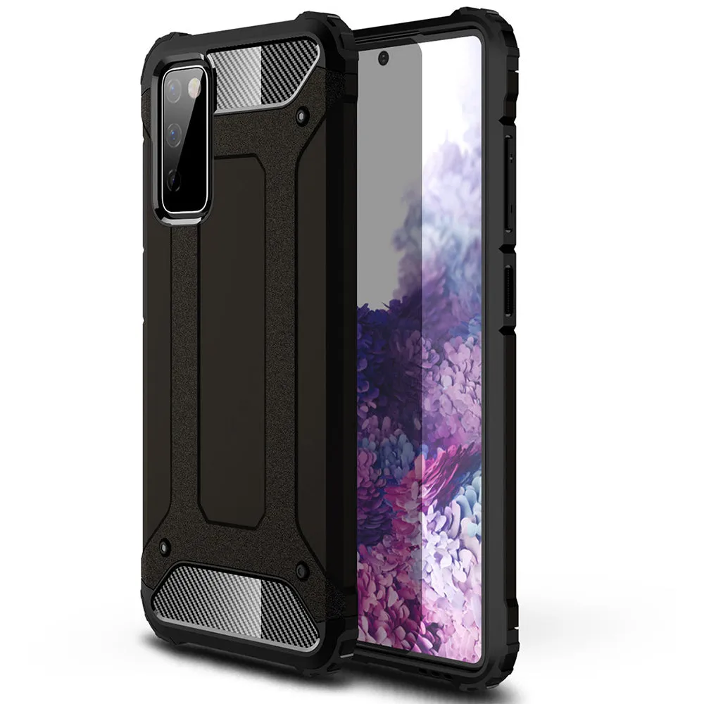 Custodia per Samsung Galaxy S20 FE 2022 G781 / S20 FE 5G G781 / S20 FE G780, Techsuit, Hybrid Armor, Nera - immagine 1