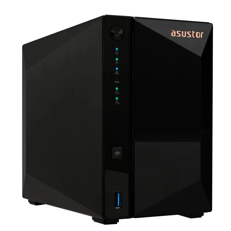Asustor DRIVESTOR 2 Pro Gen2 AS3302T v2 NAS Collegamento ethernet LAN Nero RTD1619B - immagine 1