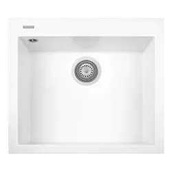 Lavello 1 vasca (60x51cm) CUBE Pure White Opaco ON6010N1 - immagine 1