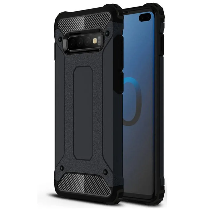 Custodia per Samsung Galaxy S10 G973, Techsuit, Hybrid Armor, Nera - immagine 1