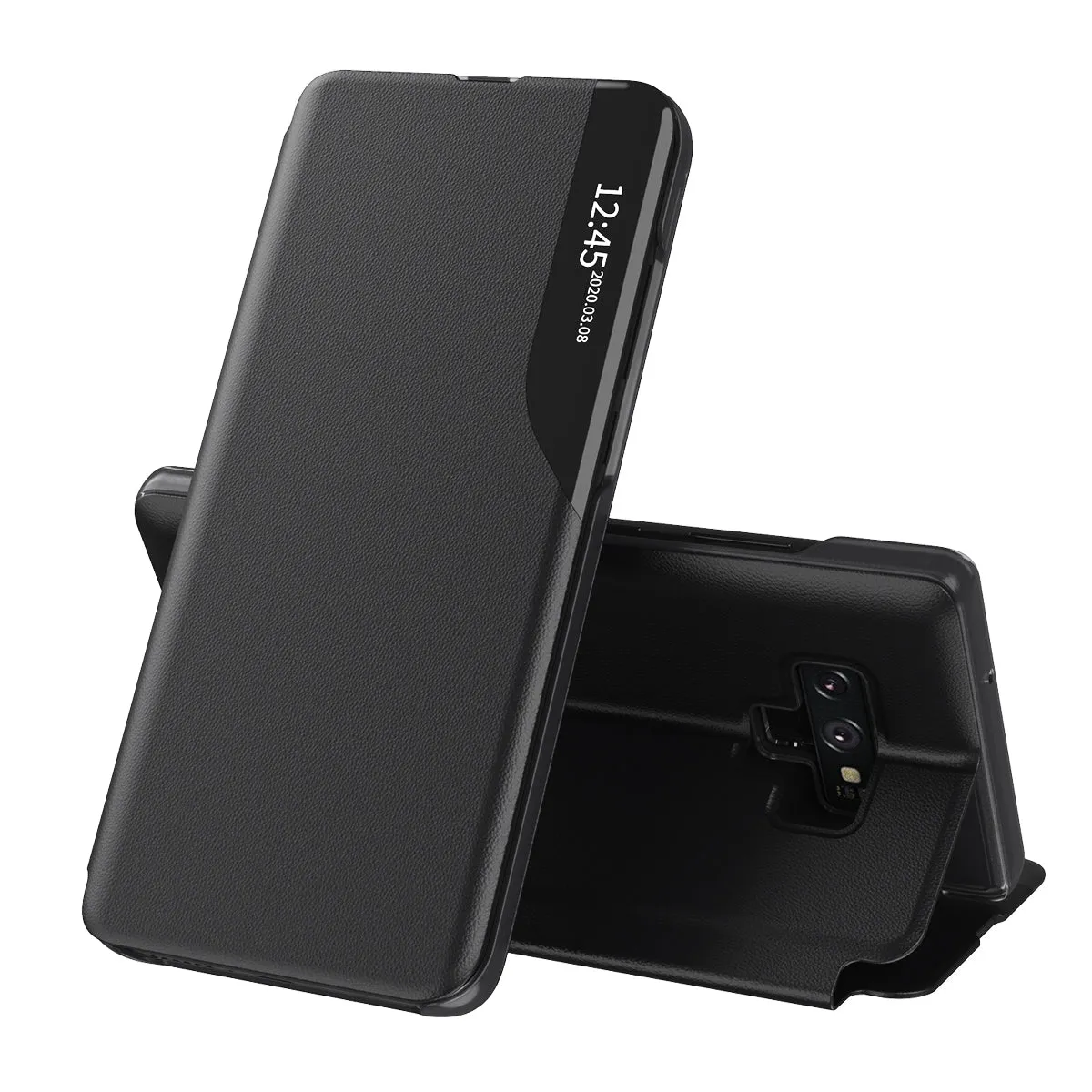 Custodia per Samsung Galaxy Note 9 N960, Techsuit, eFold, Nera - immagine 1