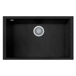 Lavello 1 vasca (76x43,5cm) CUBE Nero Metal ON7610ST74 - immagine 1
