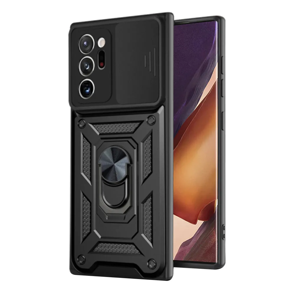 Custodia per Samsung Galaxy Note 20 Ultra 5G N986 / Note 20 Ultra N985, Techsuit, CamShield, Nera - immagine 1
