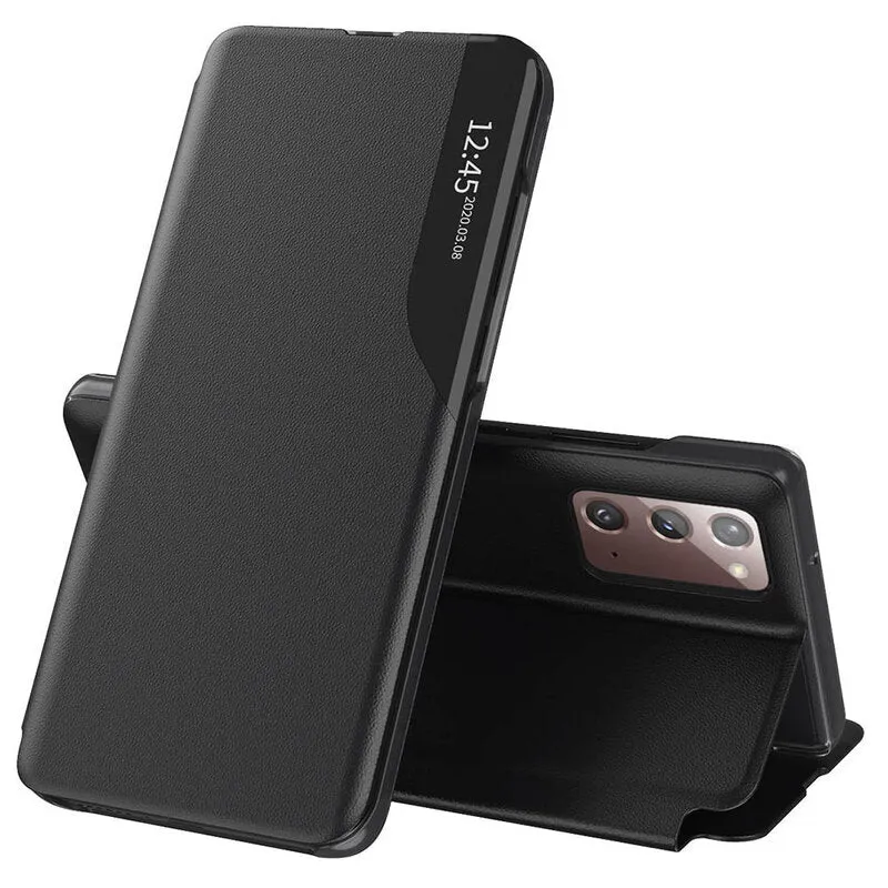 Custodia per Samsung Galaxy Note 20 5G N981 / Note 20 N980, Techsuit, eFold, Nera - immagine 1