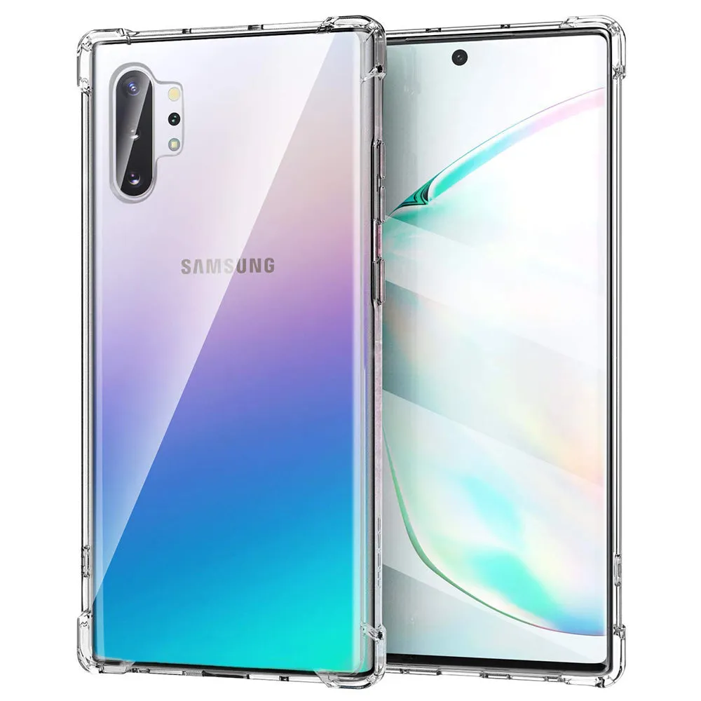 Custodia per Samsung Galaxy Note 10+ 5G N976 / Note 10+ N975, Techsuit, Shockproof Clear, Trasparente - immagine 1
