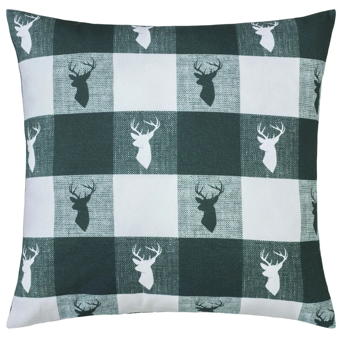 ERWIN M. Federa cuscino Vandans; 40x40 cm (LxL); verde scuro/bianco - immagine 1