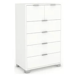 QUADRANTE 772 Cassettiera 6 Cassetti Bianco neve (70cm) - immagine 1