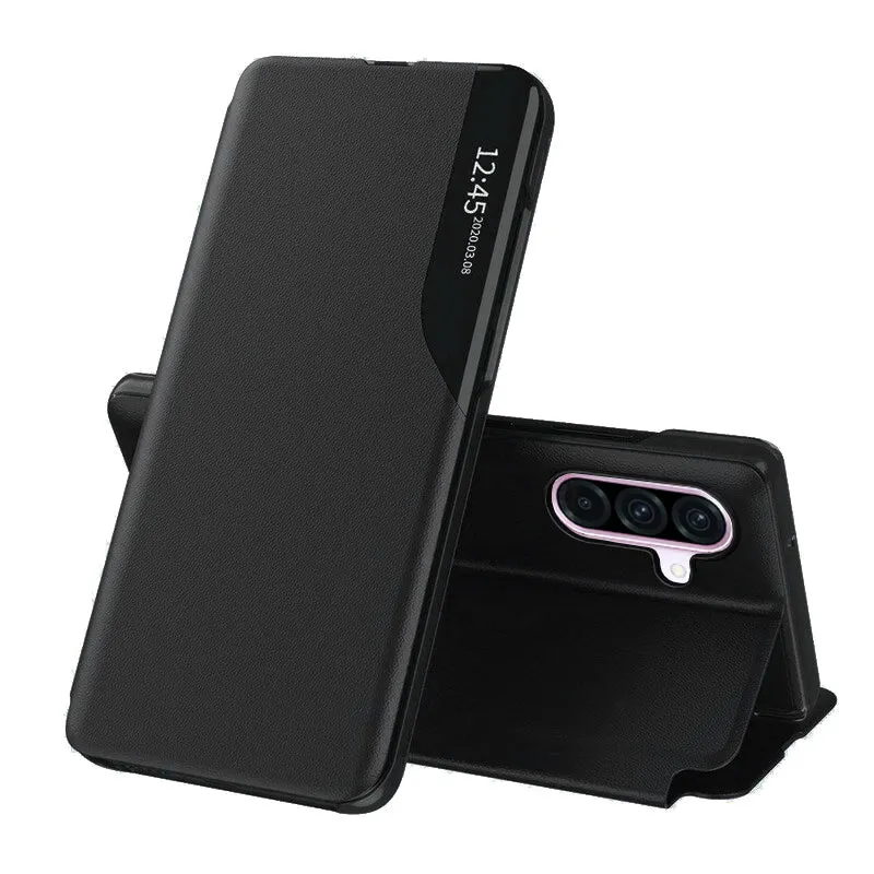 Custodia per Samsung Galaxy A56 A566, Techsuit, eFold, Nera - immagine 1