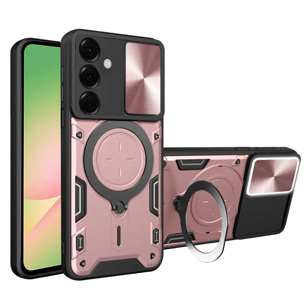 Custodia per Samsung Galaxy A56 A566, Techsuit, CamGuard Pro, Rosa Dorato - immagine 1