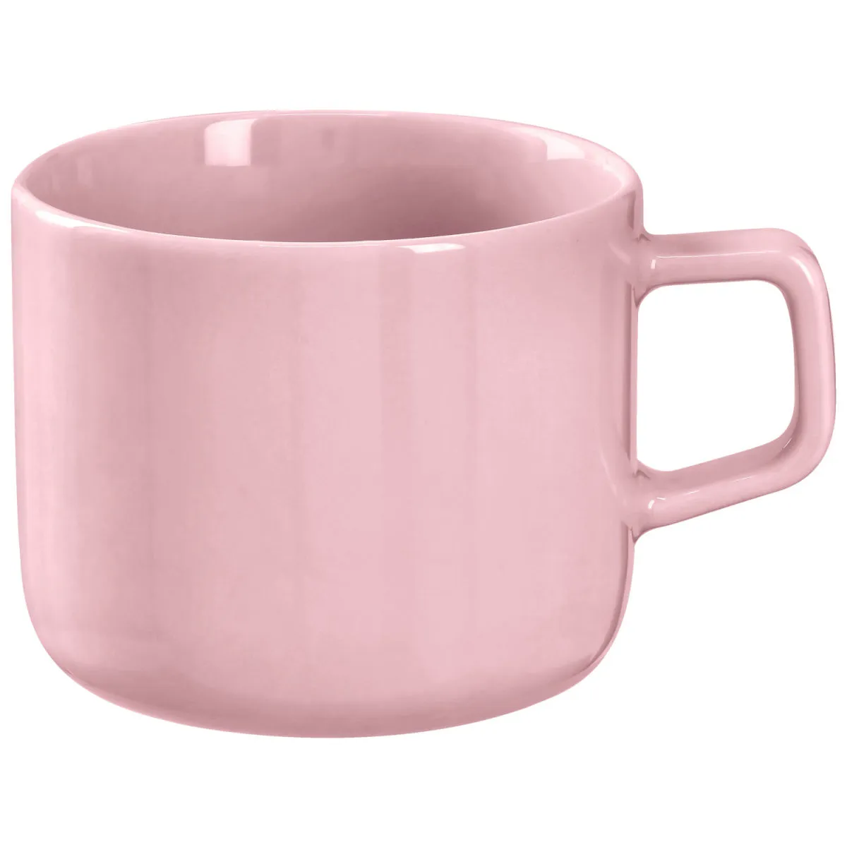 6x VEGA Tazza mug con manico Alegria; 250 ml, 8.3x7.3 cm (ØxH); rosa; rotonda; 6 pz. / Pacco - immagine 1