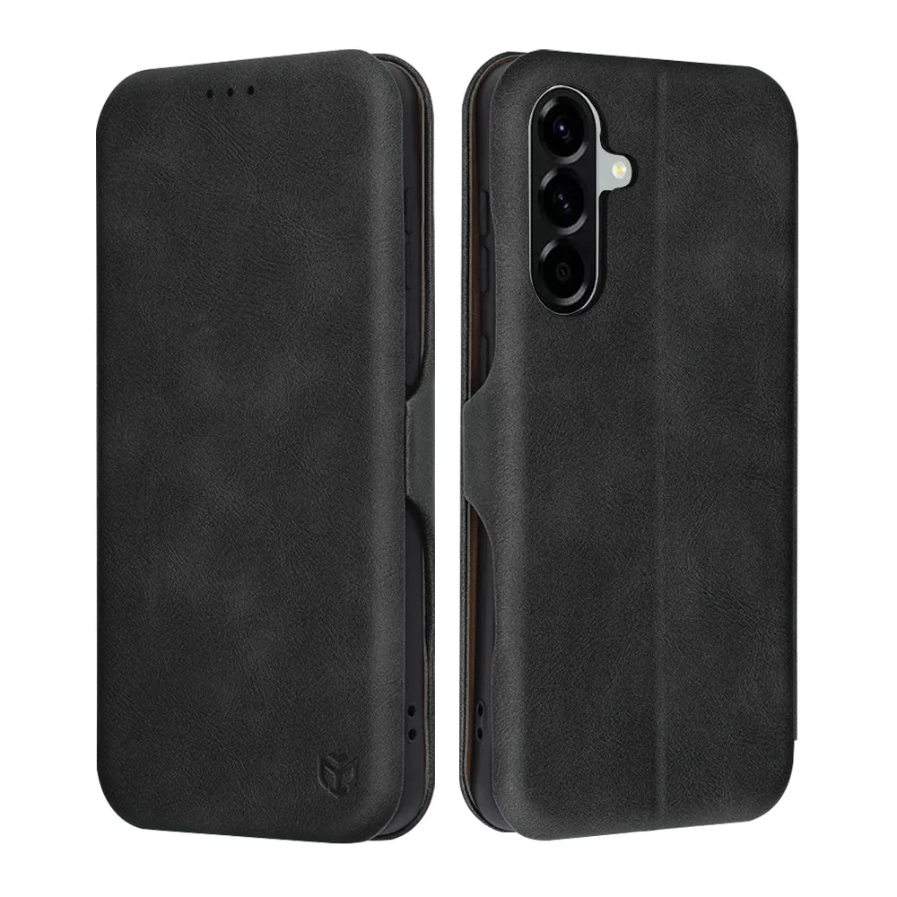 Custodia per Samsung Galaxy A56 A566, Techsuit, Safe Wallet Plus, Nera - immagine 1