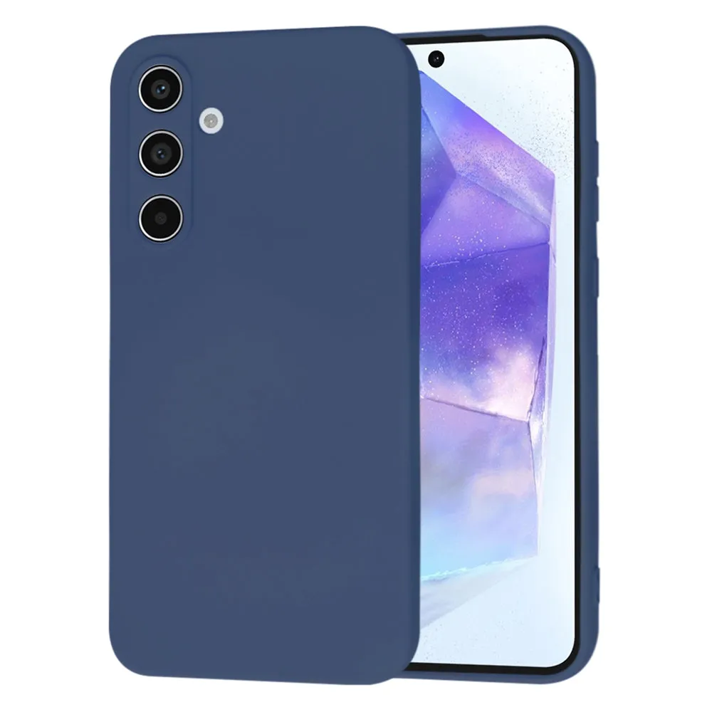 Custodia per Samsung Galaxy A55 5G A556, Techsuit, SoftFlex, Blu Navy - immagine 1