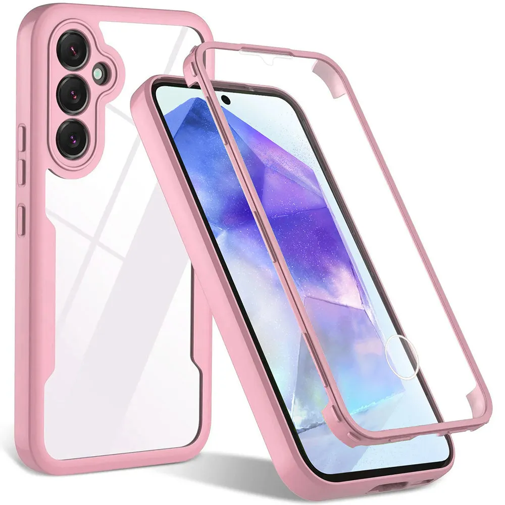 Custodia per Samsung Galaxy A55 5G A556, Techsuit, ColorVerse 360, Rosa - immagine 1