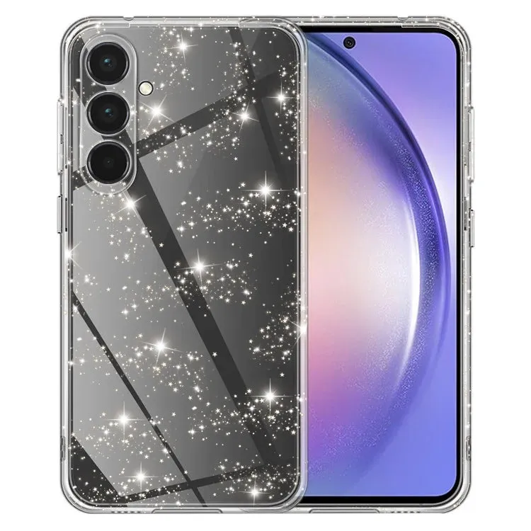 Custodia per Samsung Galaxy A55 5G A556, Techsuit, SparkleSkin, Trasparente - immagine 1