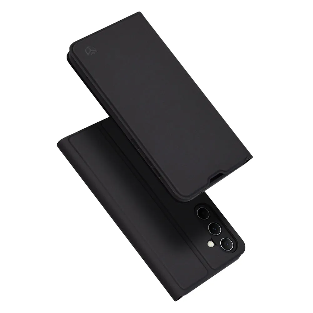 Custodia per Samsung Galaxy A55 5G A556, Techsuit, Magskin Book, Nera - immagine 1